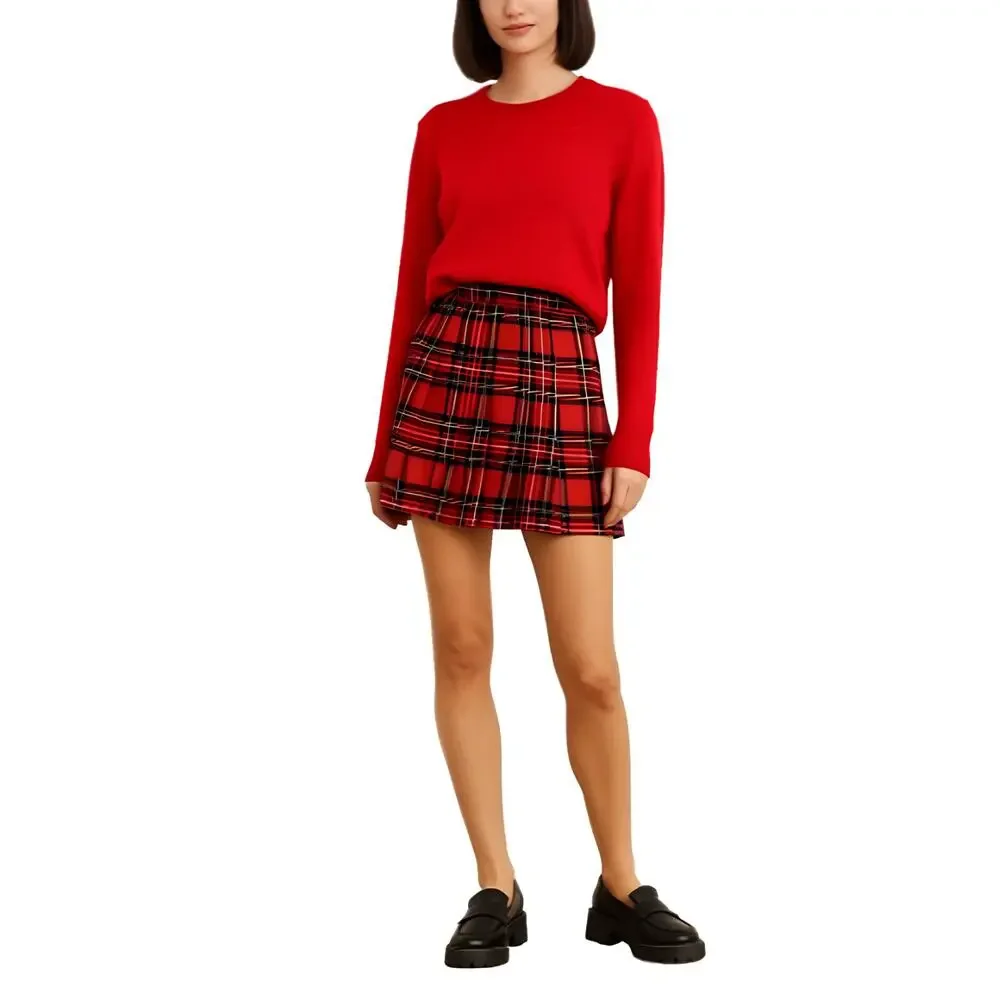 ABERCROMBIE & FITCH Gilly Hicks Red Crewneck Sweater M Cozy Classic